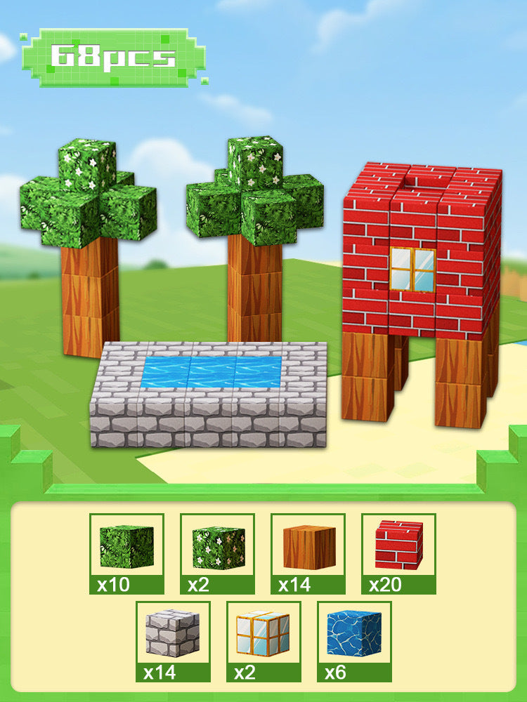Magnetic Building Blocks Toy Set for Kids